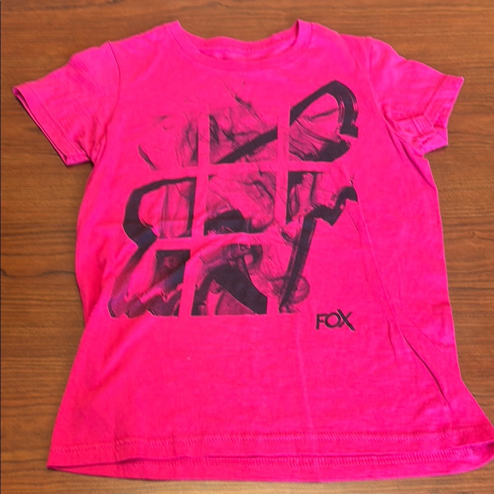 NWOT Fox Bright Pink Graphic Tee